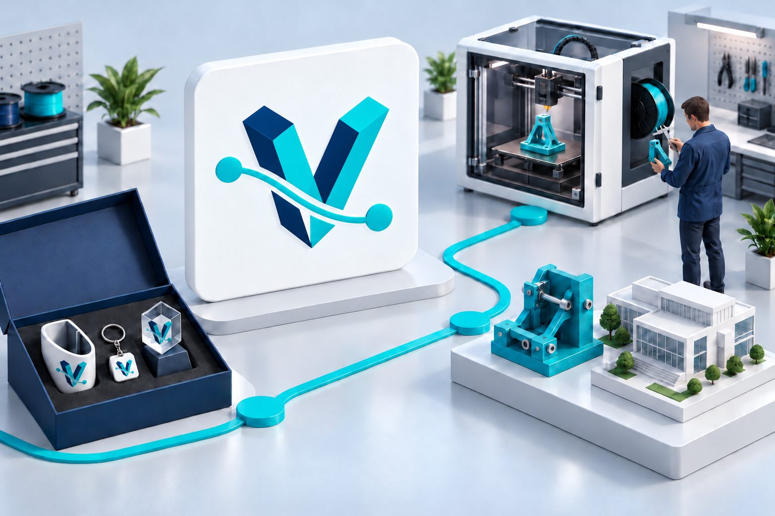 Vectto3D: impresión de piezas técnicas, prototipos y regalos de empresa personalizados.